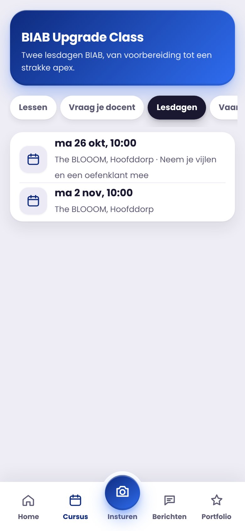 Scherm: Lesdagen