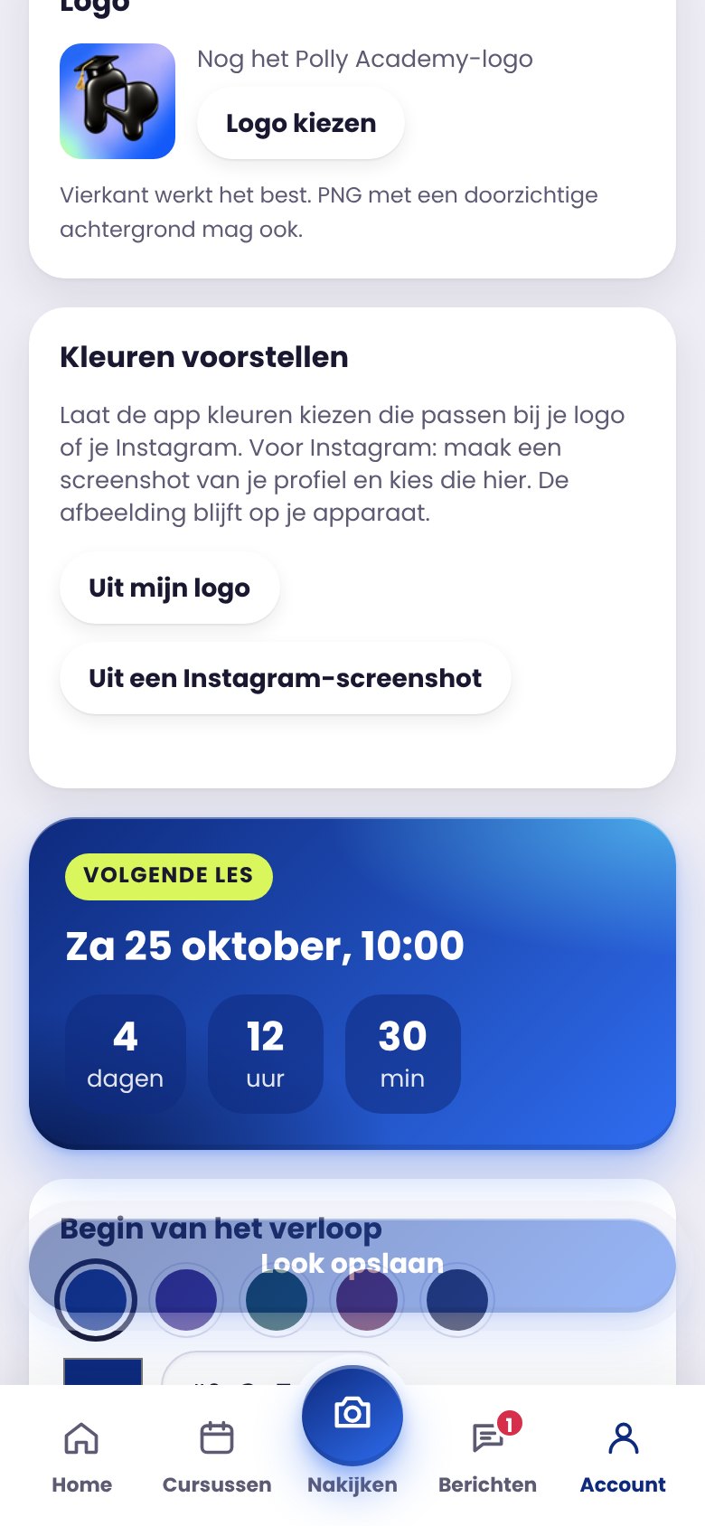 Scherm: Look van je academy